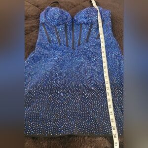 Sherri Hill Sparkling Blue Dress